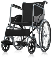 Fauteuil roulant économique pour personnes âgées, fauteuil roulant en acier manuel