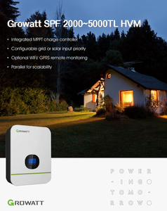 Inversor <span class=keywords><strong>solar</strong></span> monofásico Growatt SPF 3000TL 220V 3KW 60Hz Salida de CA con onda sinusoidal para uso doméstico - Product Image 5