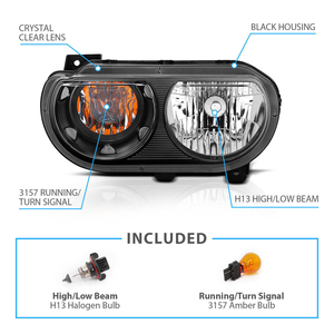 Nouveau phare avant LED OE AURON 32V 6000K 60W 6000 Lumens à faisceau bas pour Dodge Challenger 2008-2014 – Vente en gros de lampes OE - Product Image 4
