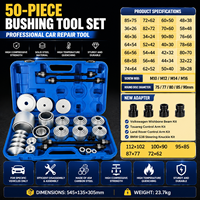 Kit d'outils universels pour l'extraction et l'installation de silentblocs de voiture, 50 pièces, en acier au carbone, extracteur et installateur de silentblocs de suspension, outils de réparation automobile