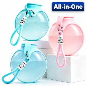 Bouteille d'eau pliable pour animaux de compagnie en silicone et PP légère, très vendue sur <span class=keywords><strong>TikTok</strong></span>, portable pour chiots et chiens, idéale pour la randonnée - Product Image 1