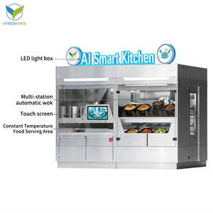 VFresh - Kiosque de restauration rapide intelligent avec assistance automatisée 24h/24 et 7j/7, cuisine robotisée par IA, distributeur automatique - Product Image 4