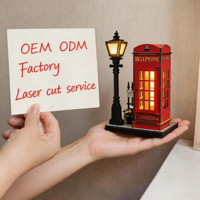 Service de découpe et gravure laser OEM ODM personnalisé pour le bois, le contreplaqué, les créations en MDF avec couleurs UV et conception personnalisée de puzzle 3D