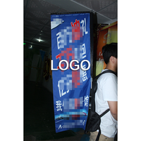 Drapeau publicitaire portable QCP personnalisé pour l'extérieur, sac à dos publicitaire, bannière publicitaire numérique, impression numérique, fibre de verre, imperméable