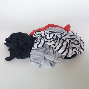 売れ筋の濃色Tシャツ拭き取り布、工業用雑巾、綿製クリーニングクロス、綿雑巾、大量販売 - Product Image 1