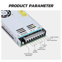 Alimentation à découpage AC-DC industrielle HVIELE LRS-400W-48V 48V/8.3A simple 60Hz, efficacité 89%, 100-240V, ultra-mince, CE ROHS