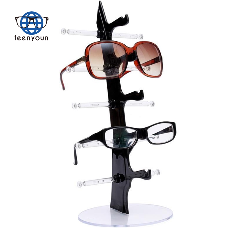Подставка для очков Teenyoun, 5 пар, акриловая стойка для очков, стойка для демонстрации очков, прозрачный держатель, горячий органайзер для очков