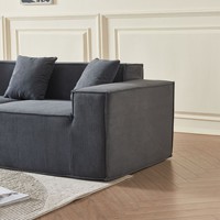 Canapé Modulable Unisofa pour Salon, Fauteuil Moderne en Mousse Haute Densité, Mobilier Individuel Design Contemporain, Canapé Comprimé Sous Vide