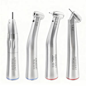 Juego de piezas de mano de fibra óptica LED de baja velocidad <span class=keywords><strong>dental</strong></span> 1:5 anillo rojo 1:4.2 velocidad creciente 1:1 contra ángulo 1:1 Nariz recta - Product Image 1