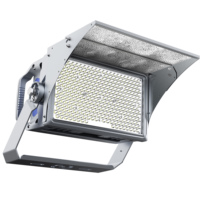 Projecteur LED modulaire 300W-2400W 150LM/W IP67 avec visière réglable, CRI élevé, étanche, puces Samsung/Lumileds, contrôle de la luminosité