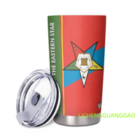 Gobelet isotherme personnalisable OES Sororities 20oz en acier inoxydable, tasse à café de voyage avec couvercle, logo personnalisé