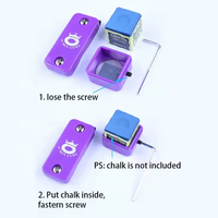 Accessoires pour table de billard et de snooker, porte-craie Omin, plusieurs couleurs au choix