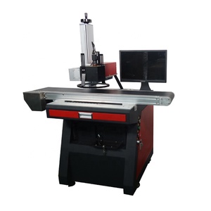 Raycus JPT Fiber Laser Marking <b>Machine</b> <b>Machine</b> with Automatic Visual and Positioning System with Computer - Product Image 2
