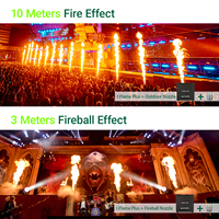 Spark Fabrica I Flamer Plus SF-90 Équipement d'effets de scène à double allumage pour extérieur et intérieur, fiable, droit, 6-10 mètres, Isopar, en acier inoxydable