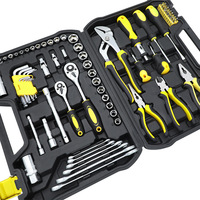 Kit d'outils à main ménagers de haute qualité de 98 pièces Kit de matériel pour la réparation à domicile et l'entretien de la voiture