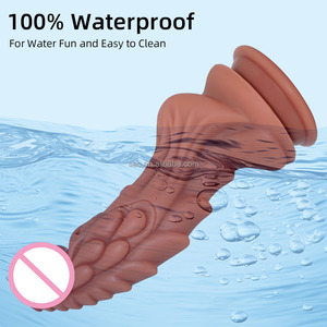 SacKnove بالجملة كوب شفط سميك 22 <span class=keywords><strong>Xxl</strong></span> مسنن مطاط ناعم قابل للإدخال لمس حقيقي شرجي لعبة جنس تنين حصان وحش قضيب دسار - Product Image 4