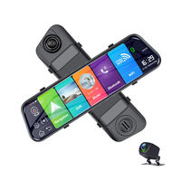 4G10 pouces Android 8.1 rétroviseur 1080P avant et arrière double objectif Dash Cam avec ADAS FHD WIFI GPS Navigation caméra de recul