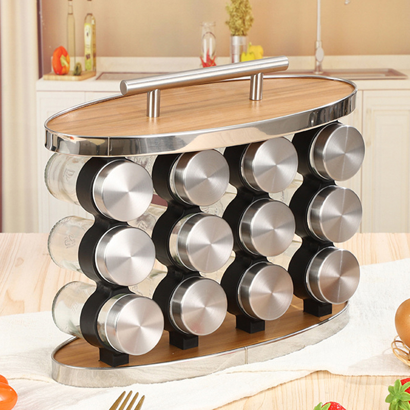 Gewürzständer Groß mit Kleinen Aufbewahrungsbehältern Glas-Gewürzgläser Drehbares Organizer-Regal mit 20 Gläsern| Alibaba.com
