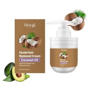 <span class=keywords><strong>ครีม</strong></span>กำจัดขนบนใบหน้า Hoygi Coconut Gentle, กำจัดขนบนใบหน้าสำหรับผู้ชายและผู้หญิง กำจัดขนริมฝีปาก หนวดเครา อ่อนโยน ไม่ระคายเคือง - Product Image 1