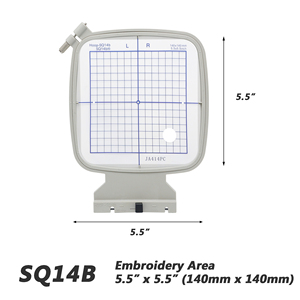 Cerceau à broder en plastique durable SQ20b 7,9'' x 7,9'' (200*200 mm) pour Janome MC 500E/400E/550E Memory Craft <span class=keywords><strong>Elna</strong></span>, <span class=keywords><strong>accessoire</strong></span> de couture - Product Image 4