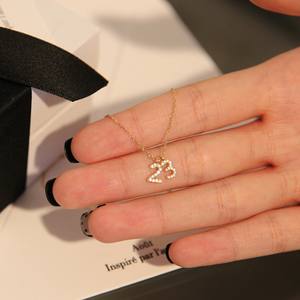 Collar de Plata de Ley S925 con Cuentas de Estilo Retro Chino, con Gema Azul Marino Natural y Cierre Ruyi, Cadena para Clavícula, Moda - Product Image 2