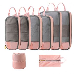<b>3</b>-Piece Lightweight Packing <b>Cube</b> Set with Transparent Front Panel for Quick Identification - Product Image 2