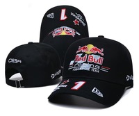 Casquettes de baseball 6 panneaux unisexes F1 Ferrari Team, sportives, 100% coton, ajustables et respirantes