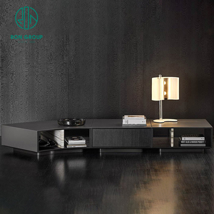 Table basse contemporaine en bois d'ardoise Tiroir de rangement multifonctionnel pour magazines pour la maison Salon Salle à manger Commande minimum 2 pièces - Product Image 1