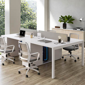 Bàn máy tính Sáu người hiện đại kết hợp bàn họp văn phòng tự động cho 2 4 hoặc 6 người sử dụng trong bệnh viện - Product Image 3