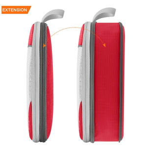 Sacs de compression de voyage ultra-légers grande capacité de haute qualité, organisateurs de bagages en maille avec motif lettres et fermeture éclair - Product Image 3