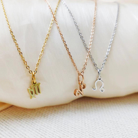 Collier EManco avec pendentif signe astrologique, chaîne en argent, tendance, pour tous les jours, anniversaire, fête, cadeau de bijoux
