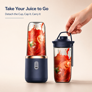 <span class=keywords><strong>Licuadora</strong></span> Portátil Mini Eléctrica para Smoothies de Frutas, Extractor de Jugos, Procesador de Alimentos con Cuchillas de Acero Inoxidable y Plástico PC para Uso Doméstico - Product Image 4
