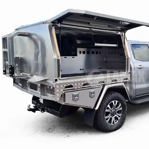 OEM Utility Full Aluminium Anodized Ute Tray Back Canopies Accessories For Toyota Hilux Ranger