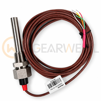 Électrode de conductivité CREATEC CON3133-13-5m 0,1 cm-1, sonde de capteur EC en acier inoxydable, filetage 1/2 pouce pour traitement de l'eau par osmose inverse