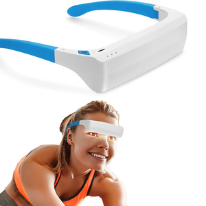 Lunettes de <span class=keywords><strong>luminothérapie</strong></span> portables, <span class=keywords><strong>lampe</strong></span> à rythme circadien portable pour les problèmes de sommeil, amélioration de l'humeur, soulagement du décalage horaire - Product Image 1
