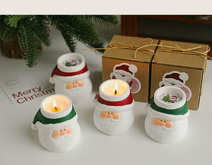 Décorations de Noël Ornements Cadeaux créatifs d'accompagnement Cadeaux transfrontaliers Fait main Père Noël Barres d'aromathérapie à la cire de soja - Product Image 3