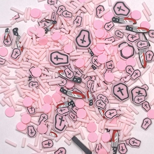 Nouvelle arrivée Halloween série rose couleur polymère argile tranches argile douce arrose pour bricolage artisanat Slime ajouter Ins Nail Art décoration - Product Image 6