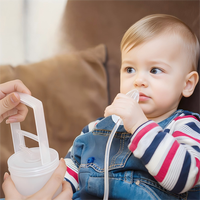 Aspirateur nasal pour bébé sans BPA OEM et extracteur manuel portable ventouse nasale forte aspiration pour le nettoyage du nez des tout-petits avec pompe à main