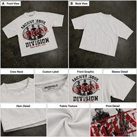 Kaos Grafis Heavyweight OEM, Kaos Acid Wash, Kaos Polos untuk Sablon, Kaos Putih Distressed, Kaos Scoop Neck