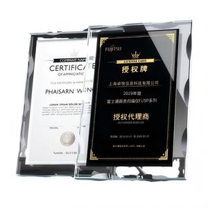 Plaque de certificat en cristal transparent gravée personnalisée HBL, trophées en verre de cristal pour cadeaux d'affaires, vente chaude - Product Image 6