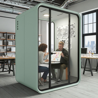 Cabine de bureau insonorisée de taille moyenne, espace de travail privé silencieux, cabine de réunion, cabine insonorisée, vente chaude