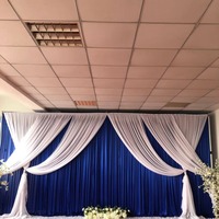 10*20 feet wedding church stage drapery decoration backdrop curtains