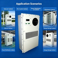 Climatiseur d'armoire industrielle à contrôle intelligent de la température, fonctionnement silencieux, climatisation d'armoire