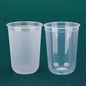 Gobelets jetables en plastique PP givré en forme de U, personnalisables en gros, pour boissons, lait, jus, tequila, café, 500 ml, 12 oz, 24 oz - Product Image 4