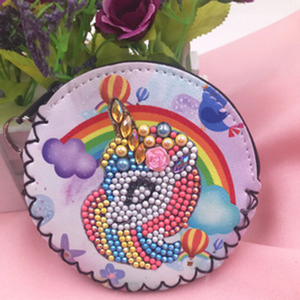Diy diamante pintura unicornio serie diamante Cruz puntada Pack <span class=keywords><strong>de</strong></span> dos <span class=keywords><strong>dibujos</strong></span> animados <span class=keywords><strong>de</strong></span> cartera - Product Image 3