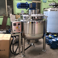 Réservoir de mélange en acier inoxydable Offre Spéciale avec agitateur Machine de mélange de savon liquide de 200 litres Réservoir de mélange de liquide avec chauffage