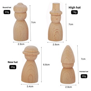 Pequeños adornos <span class=keywords><strong>de</strong></span> <span class=keywords><strong>madera</strong></span> maciza <span class=keywords><strong>muñeca</strong></span> <span class=keywords><strong>de</strong></span> estilo japonés con pintura <span class=keywords><strong>de</strong></span> grafiti creativa títere <span class=keywords><strong>de</strong></span> sombrero Ins ecológico para Navidad - Product Image 1