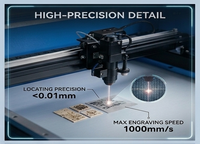 Machine de gravure et de découpe au laser CO2 460, 400*600 mm, 50W, 60W, 80W, pour le bois, l'acrylique, le cuir, le caoutchouc, l'artisanat