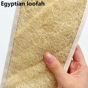 Eliminador de piel muerta de primera calidad, esponja de baño de lufa egipcia, masajeador corporal exfoliante, tira de baño, depurador corporal de lufa