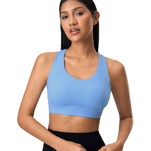 Vente en gros Hauts courts de gymnastique à boucle réglable à impact élevé pour femme Haut de sport à dos <span class=keywords><strong>ouvert</strong></span> Soutien-gorge de fitness - Product Image 1